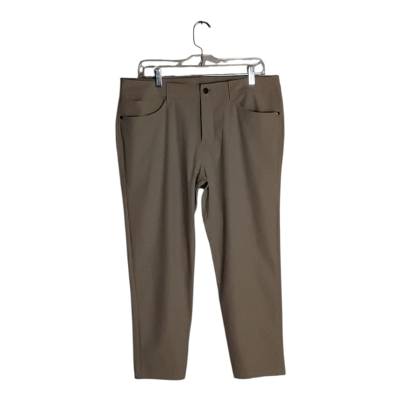 Lululemon Men’s Pants Size 34 Beige Tan Stretch Casual Work Travel - Picture 1 of 4